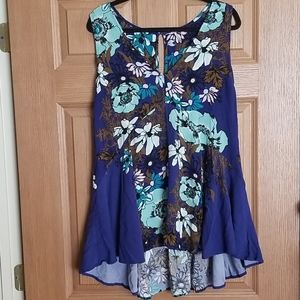 Free people backyard printed tunic